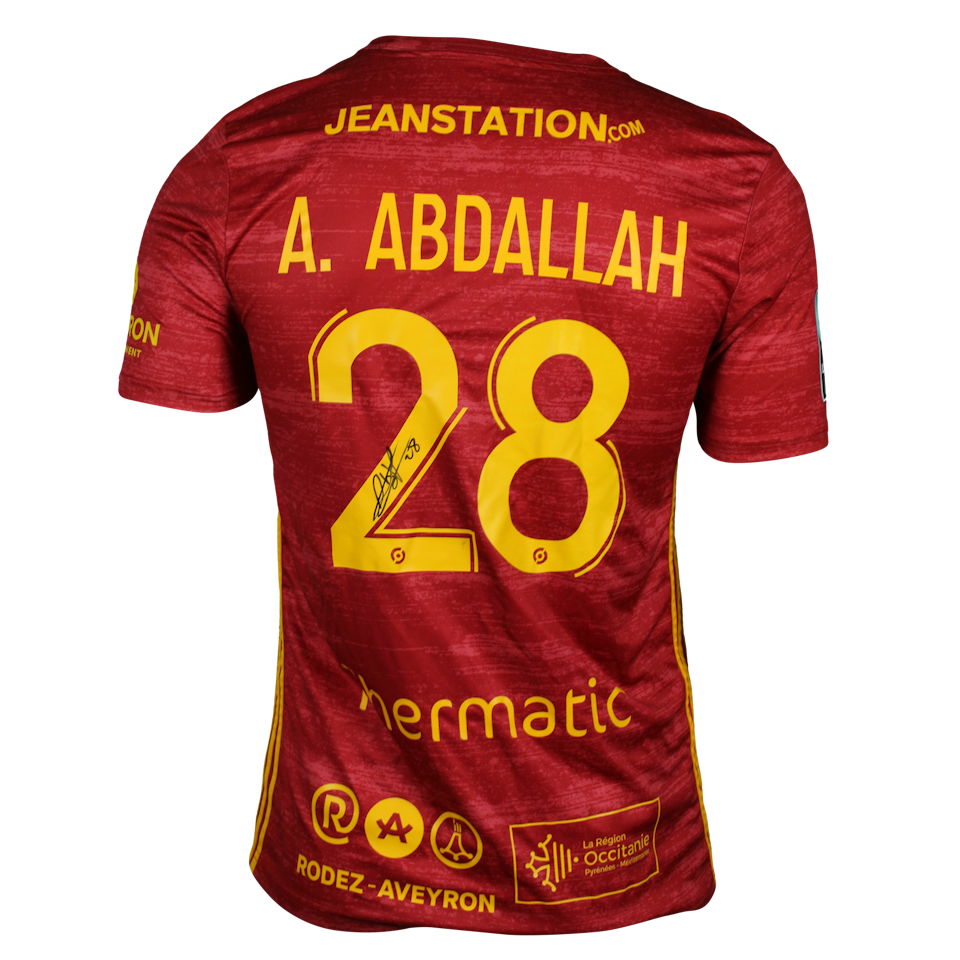 Abdel Hakim Abdallah Rodez Aveyron Football shirt