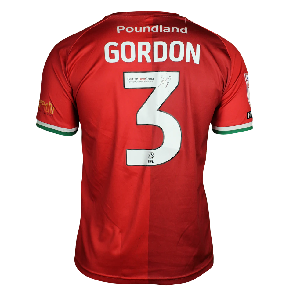Liam Gordon Walsall shirt