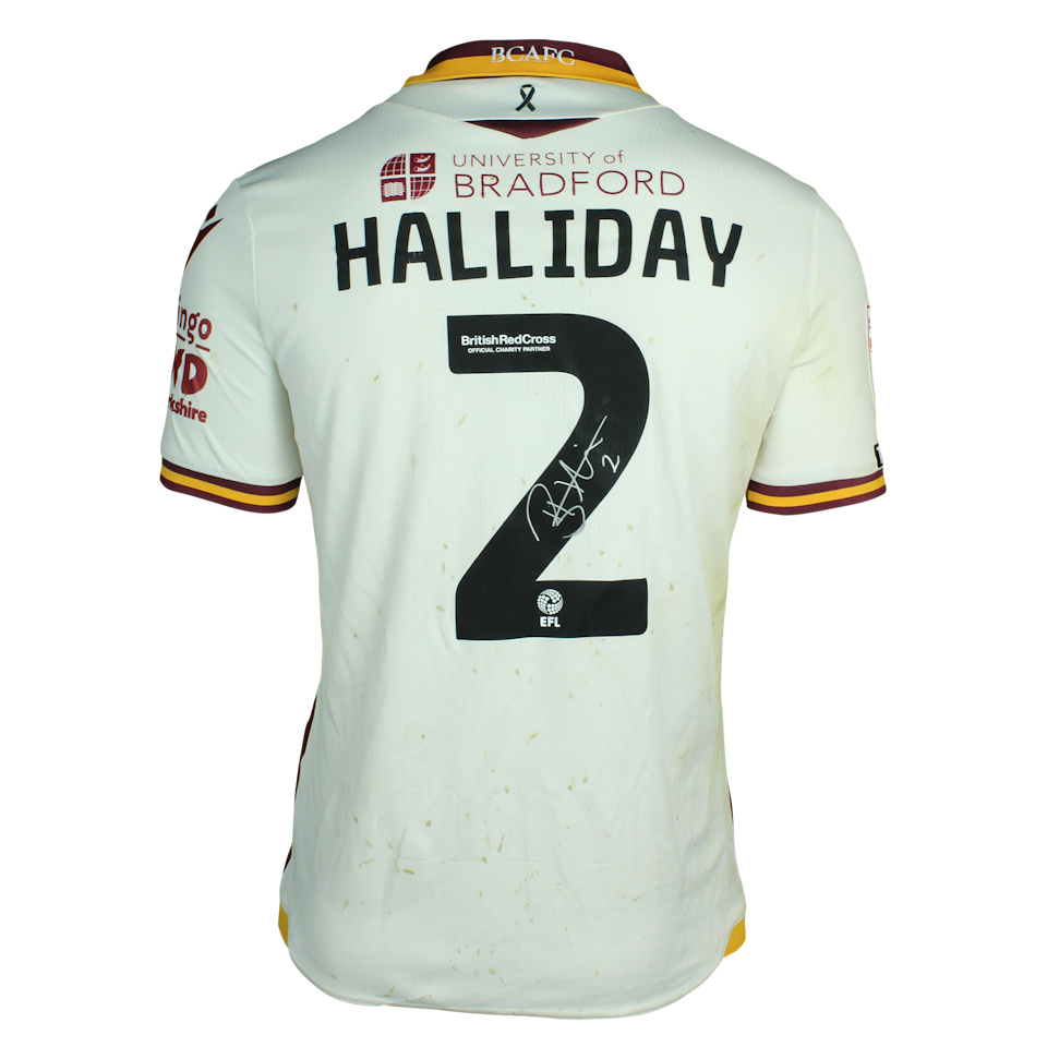 Brad Halliday Bradford City shirt