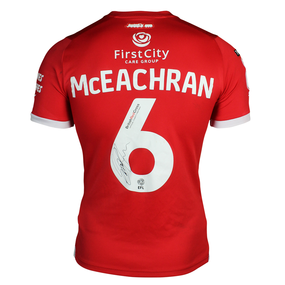 George McEachran Swindon Town shirt