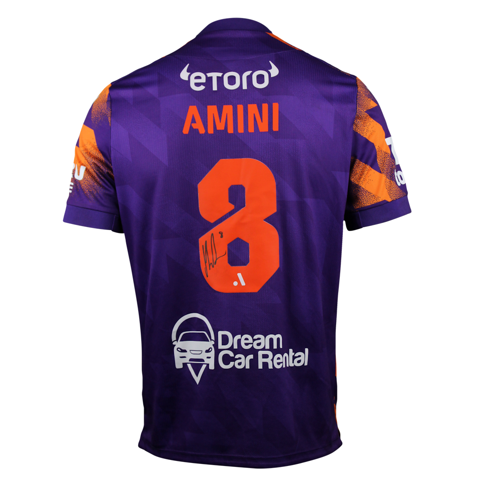 Mustafa Amini Perth Glory shirt