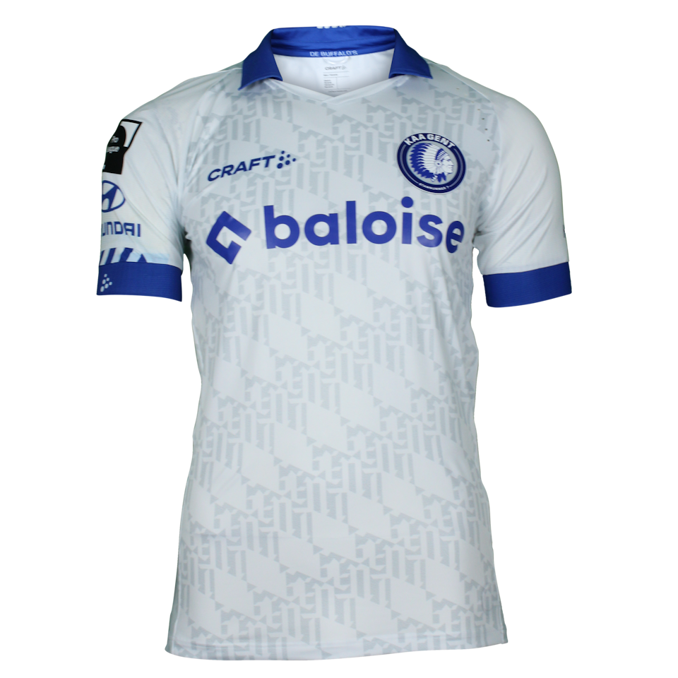 KAA Gent 팀의 Daisuke Yokota 横田大祐 셔츠