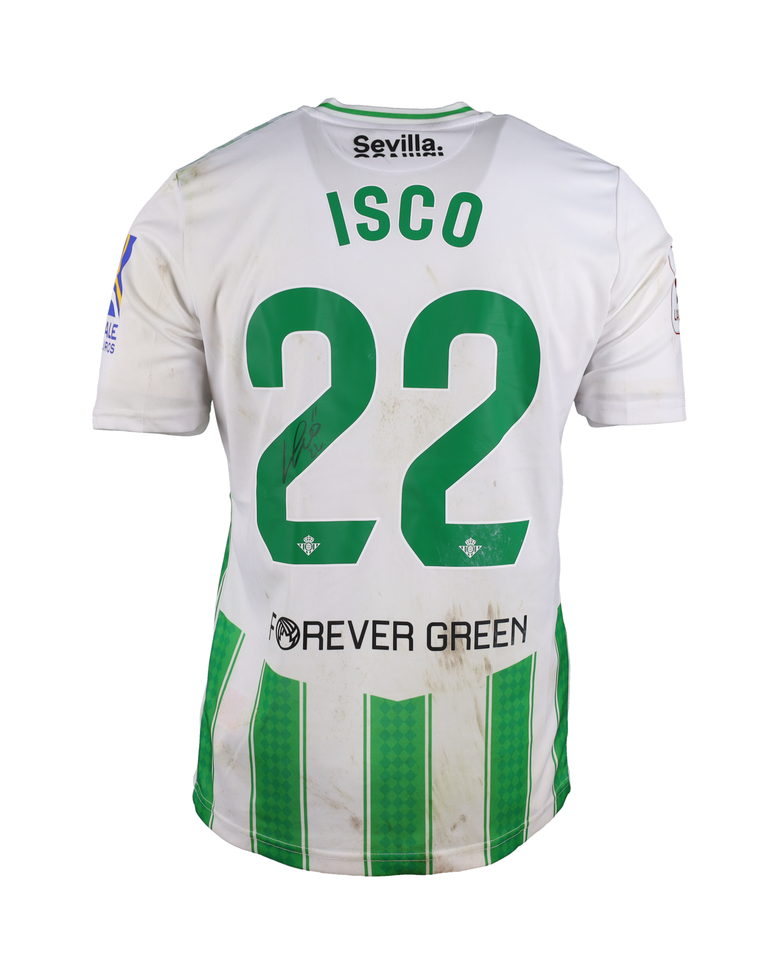 SEVILLA FC ISCO 22 サッカーシャツ 2022-23 Sevilla Match Issue Champions League Third Shirt