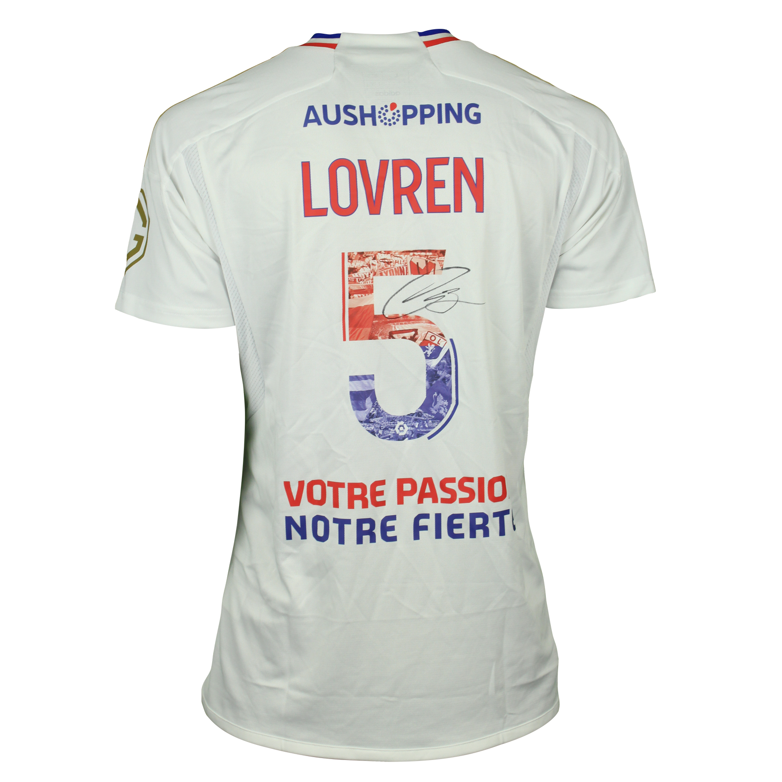 Dejan Lovren Olympique Lyonnais AS Monaco MatchWornShirt