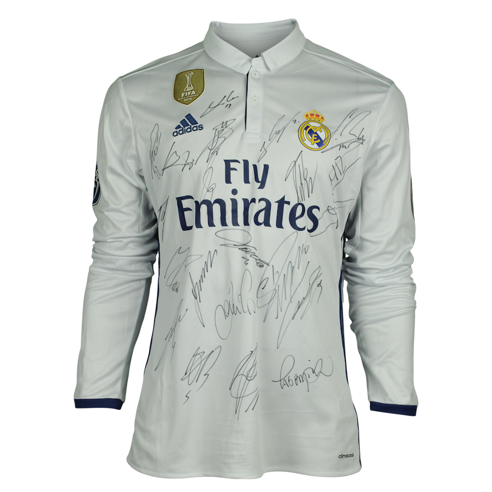2016/2017 UCL Squad Signed Shirt 