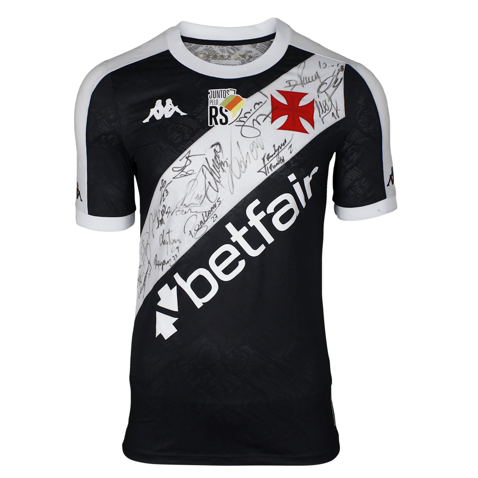Vasco da Gama Squad Signed Shirt MatchWornShirt
