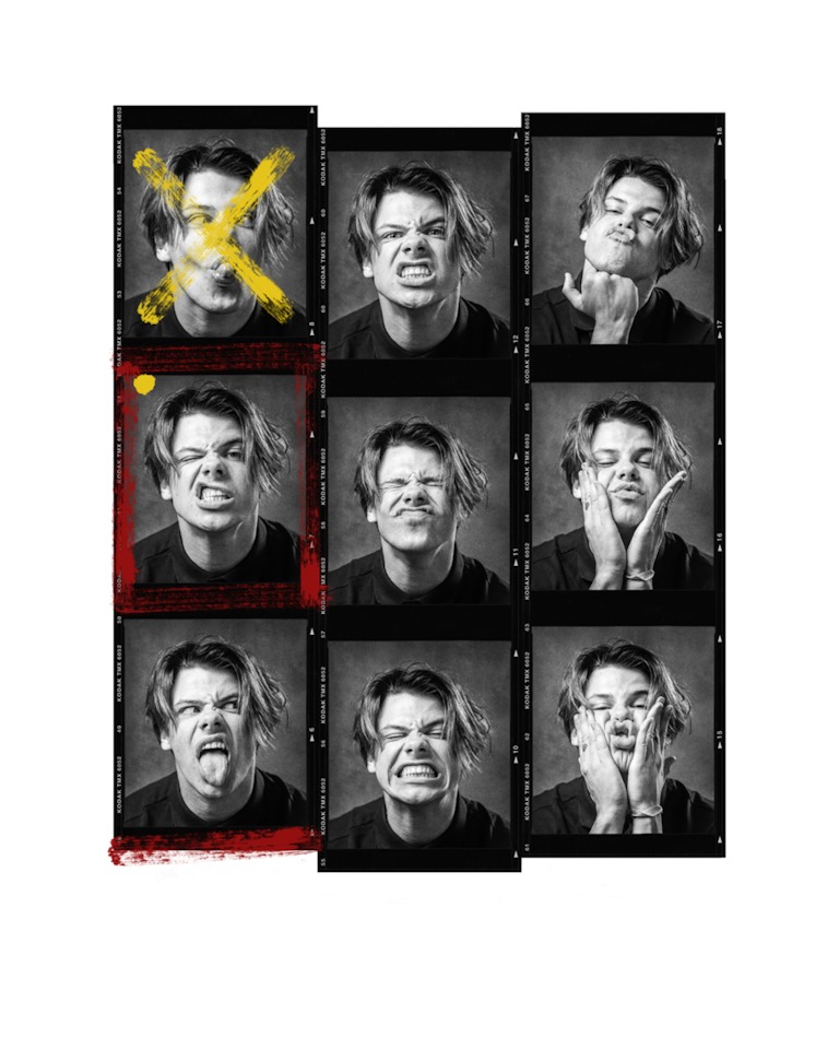 YUNGBLUD Collage Framed Print