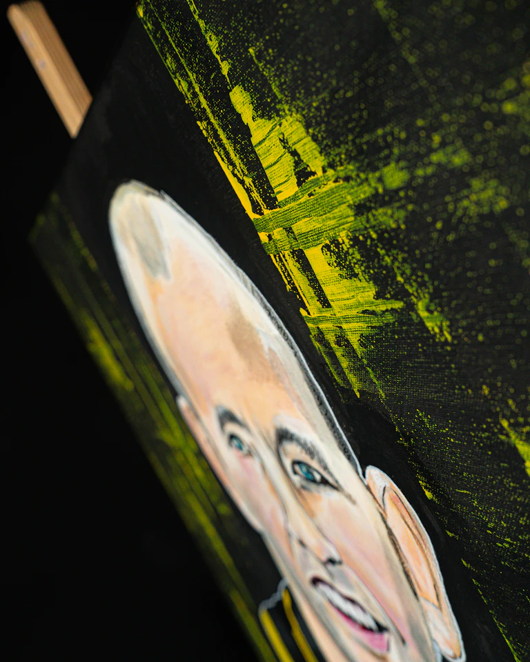 Theo Bos Painting by Marcel Brugman