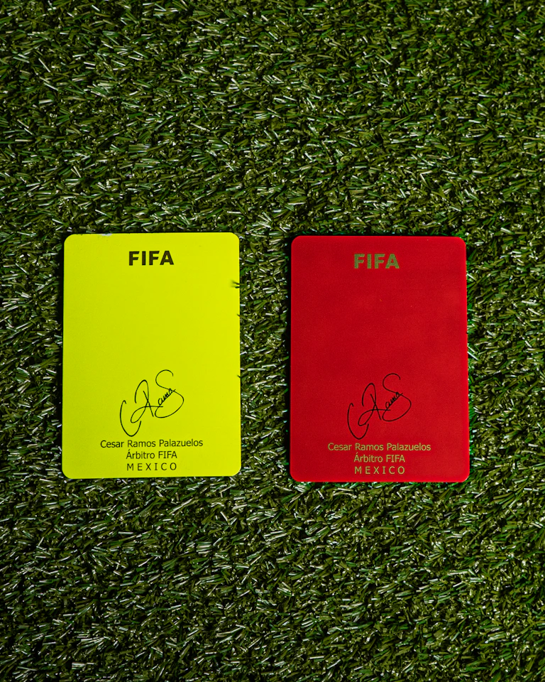 Red & Yellow Cards signed by the referee - 1
