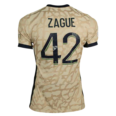 来自Paris Saint-Germain的Yoram Zague球衣