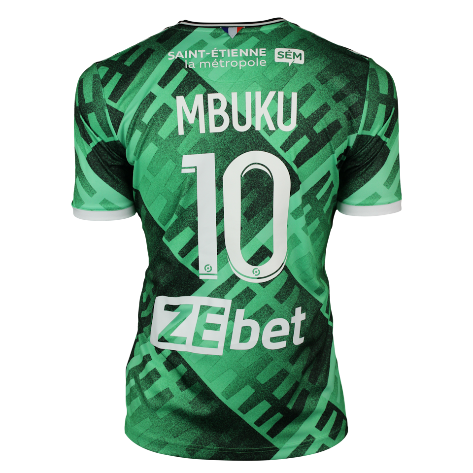 Nathanaël Mbuku AS Saint-Étienne shirt