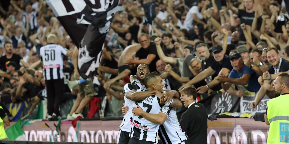 event banner for Lecce - Udinese