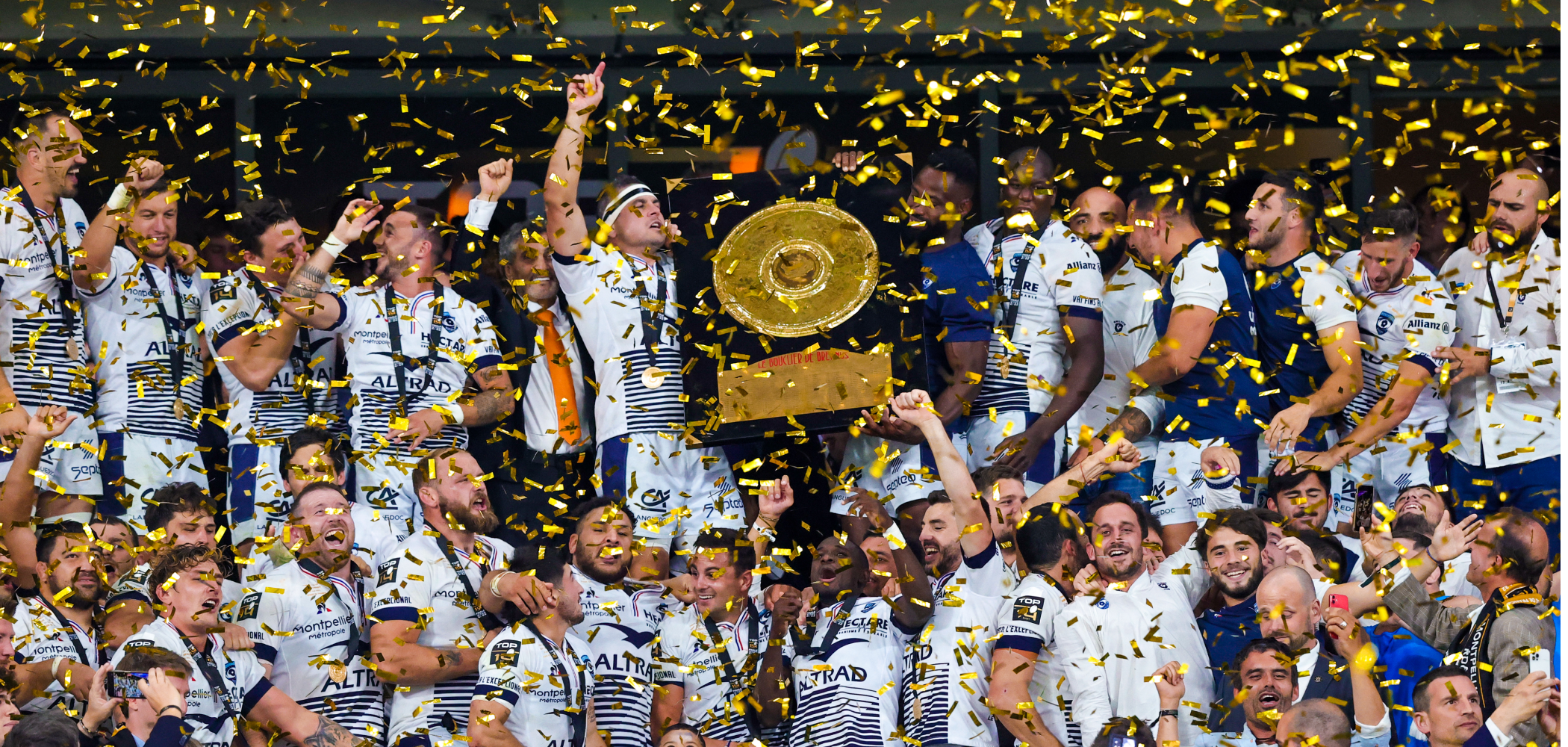 event banner for Montpellier Hérault Rugby - Stade Rochelais