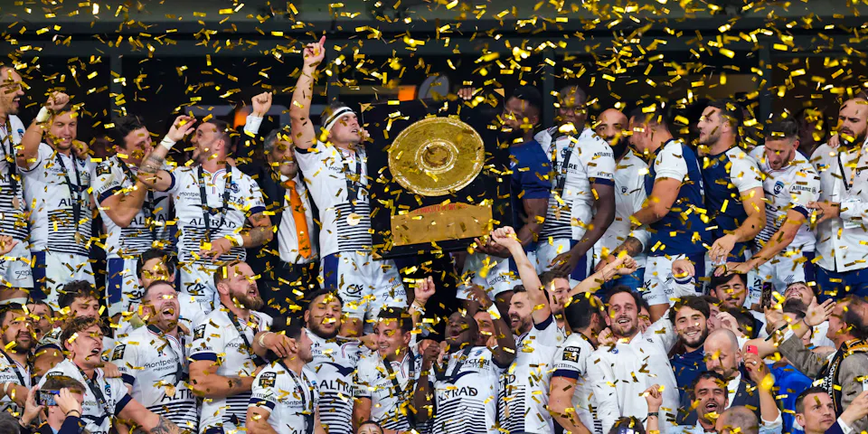 event banner for Montpellier Hérault Rugby - Aviron Bayonnais